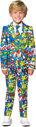 OppoSuits Super Mario Barn Kostym - 122/128