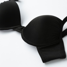 Solide neuer reizvoller Frauen Two-Piece Badeanzug-Badeanzug Farbe binden zurück Bügel mit hoher Taille Bikini-gesetzte Badebekleidung Schwarz
