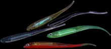 Lixada 5 x 10cm 3g 3D Regenbogen Nadel Fisch lockt weiche Köder Aluminiumfolie eingebettet Angelausrüstung