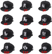 Neue Mode Männer Frauen Mütze Muster Stickerei Augen Snap zurück flache Hut Baseball Hip-Pop Cap schwarz
