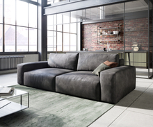 DELIFE Big-sofa Lanzo L kunstleer vintage antraciet 260x110 cm