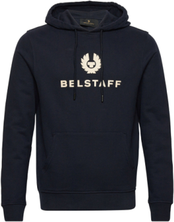 Belstaff Signature Hoodie Black / Off White Hettegenser Genser Marineblå Belstaff*Betinget Tilbud