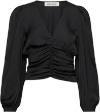 Blouse Tops Blouses Long-sleeved Black Sofie Schnoor