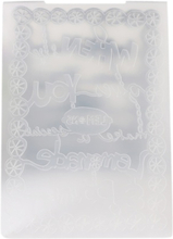Vorlage texturierte Impressionen dekorative Rahmen Prägung Ordner Kuchen Keks Fondantform Karte Handwerk machen Hochzeit Dekoration Stil 1