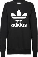 Trf Crew Sweat Sweat-shirt Genser Svart Adidas Originals*Betinget Tilbud