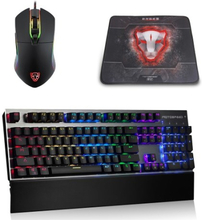Motospeed V30 Wired Optische USB Gaming Mouse + CK108 Mechanische Gaming Wired Tastatur + P70 Gaming Mouse Pad