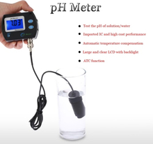 Mini-Professional Online-pH Meter Wasser Qualität Tester wasserdicht Wasser Qualität Monitor Wasser Qualität Analyse-Gerät mit Temperatur Kompensation ATC-Funktion und Hintergrundbeleuchtung