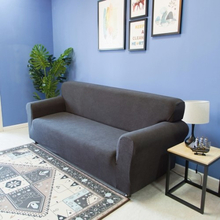 Universal Polyester Spandex dehnbare Sofa Cover trägerlosen Schonbezug abnehmbare waschbar Abdeckungsmatte Möbel Protector für 1 Sitzer Sofa - Weiß