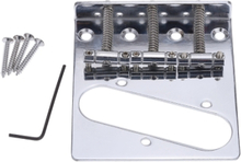 Andoer® Elektrische Gitarre Brücke mit 3 Kompensierten Sätteln für Schutzblech Telecaster