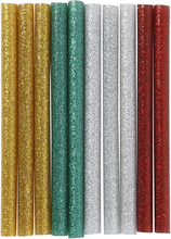Limstänger Glitter Guld/Grön/Röd/Silver - 10-pack