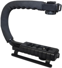 DV Hand Held C-Shaped Shooting Video Stabilizer Handgehalten Stabilisierungsgriff Low Frame Flash Ständer Stabilizer