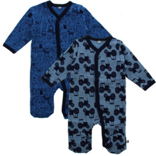 Pippi Pyjamas med ben 2-pack blå