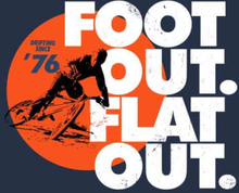 Foot Out. Flat Out. Men's T-Shirt - Navy - XS - Navy