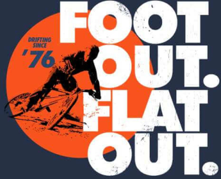 Foot Out. Flat Out. Men's T-Shirt - Navy - XL - Navy