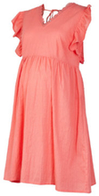 mama licious barsel kjole MLNATALIA Georgia Peach
