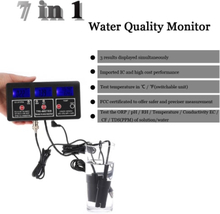 Neue Professional 7 in 1 Multi-Parameter Wasser testen Meter Digital LCD Multifunktions Wasser Qualität Monitor ORP / pH / RH / EC / CF / TDS(PPM) / TEMP simultanen Wasser Quality Tester