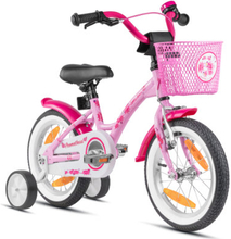 PROMETHEUS BICYCLES® HAWK Børnecykel 14 , Rosa-Hvid