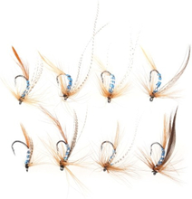 32pcs Fliegenfischen Lure Set künstliche Köder mit Haken Carbon Steel Insect Fly Fishing Hooks