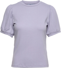 Johanna T-Shirt T-shirts & Tops Short-sleeved Lilla Minus*Betinget Tilbud