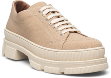 Shoes - Flat - With Lace Låga Sneakers Beige ANGULUS