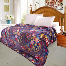 Alte Schinken Muster gedruckten Flanell Decke Bett Laken Bettwäsche Home Textiles Queen Größe 200 * 230CM