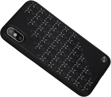 Nillkin star case für iphone x luminous nachtlicht pu leder rückseitige abdeckung ausgehöhlten blumen anti-fingerabdrücke tpu pc pu schützende telefon case für iphone x