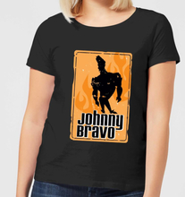 Johnny Bravo Fire Women's T-Shirt - Black - S - Black
