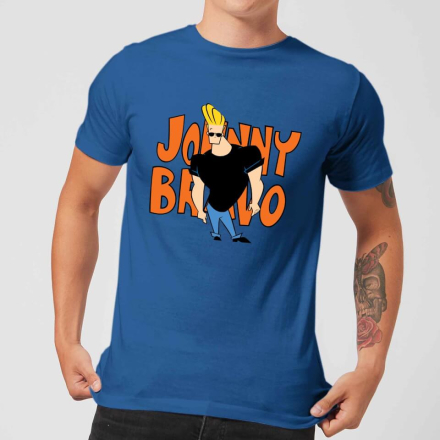 Johnny Bravo Pose Men's T-Shirt - Royal Blue - XXL