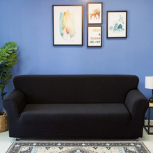 Universal Polyester Spandex dehnbare Sofa Cover trägerlosen Schonbezug abnehmbare waschbar Abdeckungsmatte Möbel Protector für 1 Sitzer Sofa - Weiß