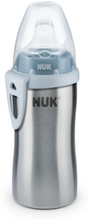 NUK Drikkeflaske Active Cup af rustfristål Design: blå ab 12 måneder