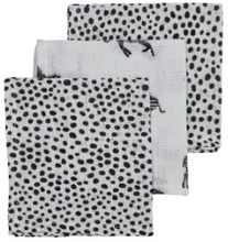 Meyco Burp Cloths 3-Pack Zebra Animal/Cheetah 30 x 30 cm
