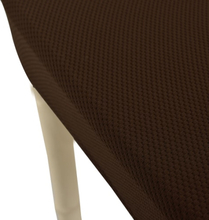 66cm hohe Qualität weiche Polyester Spandex Stuhl Abdeckung Schonbezug Braun