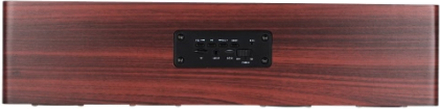 W8 Red Wood Grain BT Lautsprecher BT 4.2 Vier Louderspeakers Super Bass Subwoofer Hands-frei mit Mic 3.5mm AUX-IN TF Karte 3000mAh Akku für zu Hause