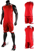 Basketball Shirt Uniformen Set ärmellose Sportbekleidung atmungsaktiv Ball Jersey Basketball Sweat T-Shirt für Männer