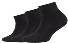Camano sokker 3-pack black økologisk cotton