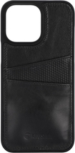Krusell: Leather CardCover iPhone 14 Pro Max Svart