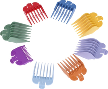 8 Größen Bunte Haarschneidemaschine Limit Kamm Guide Anlage Set für Elektrische Haarschneidemaschine Rasierer Haarschnitt Zubehör