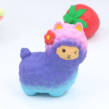 Squishy langsam steigende Farbe Schaf Spielzeug duftenden weichen Telefon Riemen Anhänger Squeeze Dekompression Spielzeug