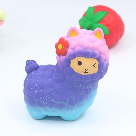 Squishy langsam steigende Farbe Schaf Spielzeug duftenden weichen Telefon Riemen Anhänger Squeeze Dekompression Spielzeug