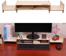 DIY Mehrzweck Monitor Stand Riser Große Schreibtisch Organizer Holz Transformable Design für Büro Schule Zu Hause