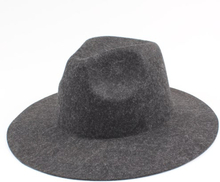 Vintage Unisex Frauen Herren Wolle Filz Hut Wide Brim Faltbare Sun Beach Cap Sombreros Fedora Trilby Hat
