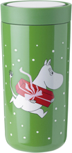 To Go Click Termokop 0.4 L. Moomin Present Home Tableware Cups & Mugs Thermal Cups Green Stelton