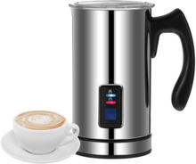 Homgeek Edelstahl automatische elektrische Milchschäumer Schäumer Aufschäumen & Heizung Milchwärmer Schaum-Maschine Latte Cappuccino Home Küche verwenden