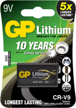 Lithiumbatteri GP Lithium 9V / 6F22 - 10-årsbatteri