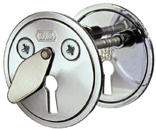 Godkänd nyckelskylt till tillhållarlås ASSA 5301 Matt Mässing - PP