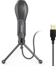 Ammoon USB Wired Kondensatormikrofon Mic mit Desktop Mini Stativ für PC Laptop Spiele Computer Studio Recording Online Chat Singende Sendung