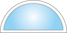 Dekorfönster Halvmåne helglas Modul 8x4