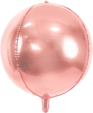 Folieballong Boll Roséguld