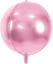 Folieballong Boll Ljusrosa
