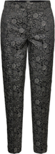 Lowry - Mid Rise Slim Trousers In Planetary Jacquard Pattern Bottoms Trousers Slim Fit Trousers Black Scotch & Soda